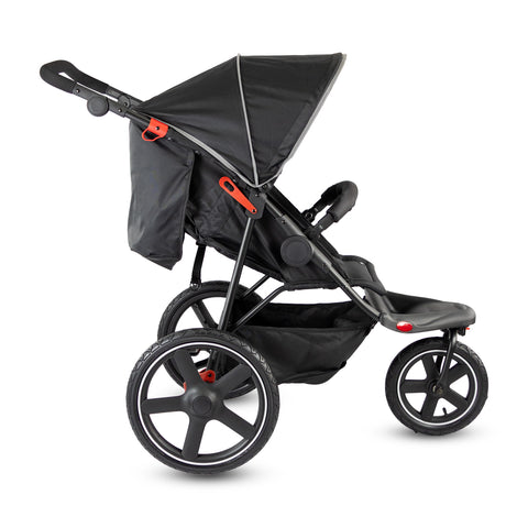 Coche Jogger Marathon Negro Premium lado