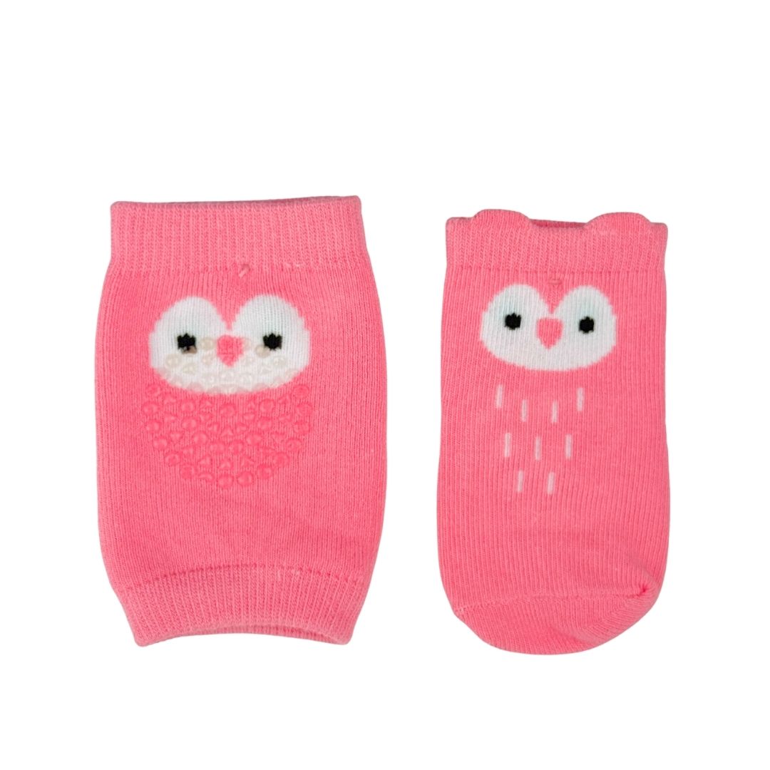 Rodilleras Con Medias Antideslizantes Animales Rosa