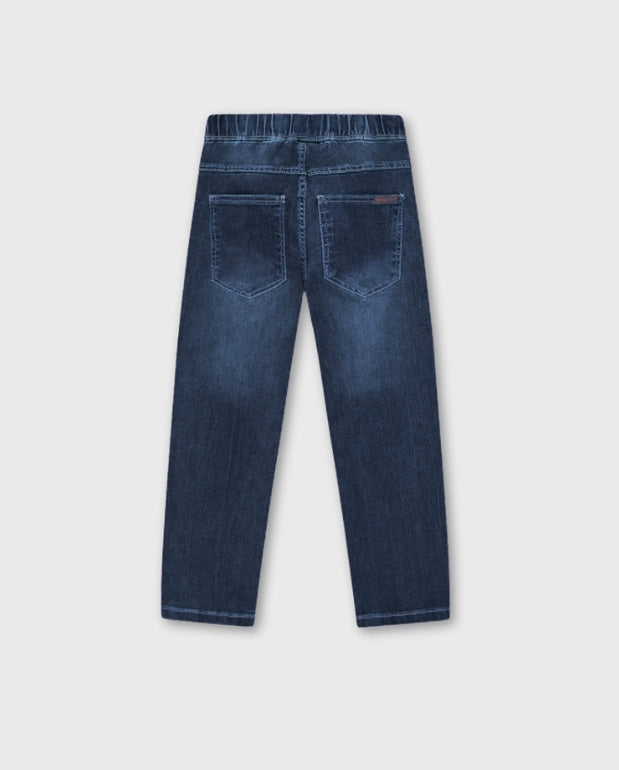 Jean Cintura Resortada Denim Oscuro Losan Niño