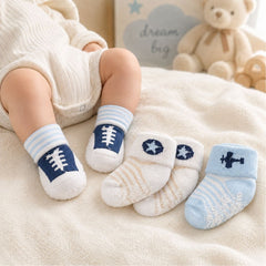 Set 3 Pares Doblez Estampado