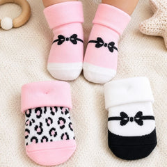 Set 3 Pares Larga Doblez Estampado
