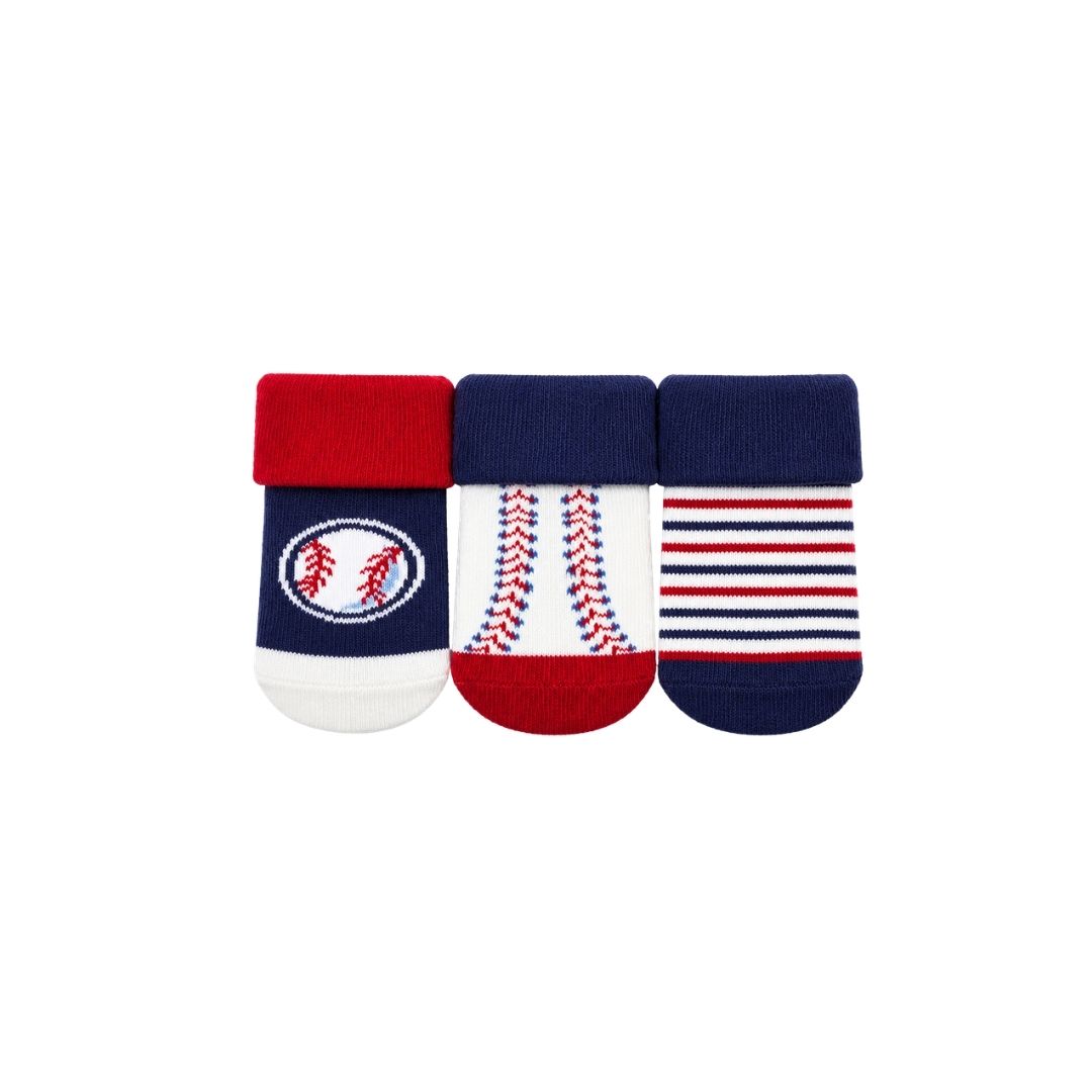 Set 3 Pares Larga Doblez Estampado