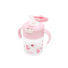 Vaso Pitillo de Entrenamiento Boton  Genial 9oz rosa