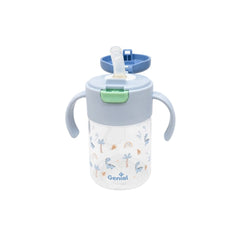 Vaso Pitillo de Entrenamiento Boton  Genial 9oz azul