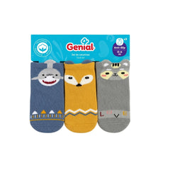 Set 3 Pares De Medias Animales Niño