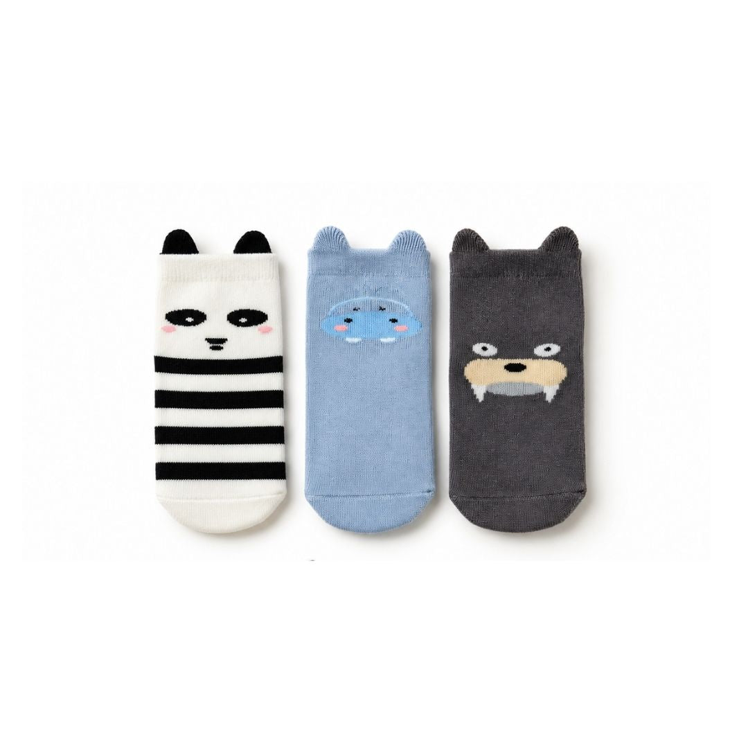Set 3 Pares De Medias Animales Niño