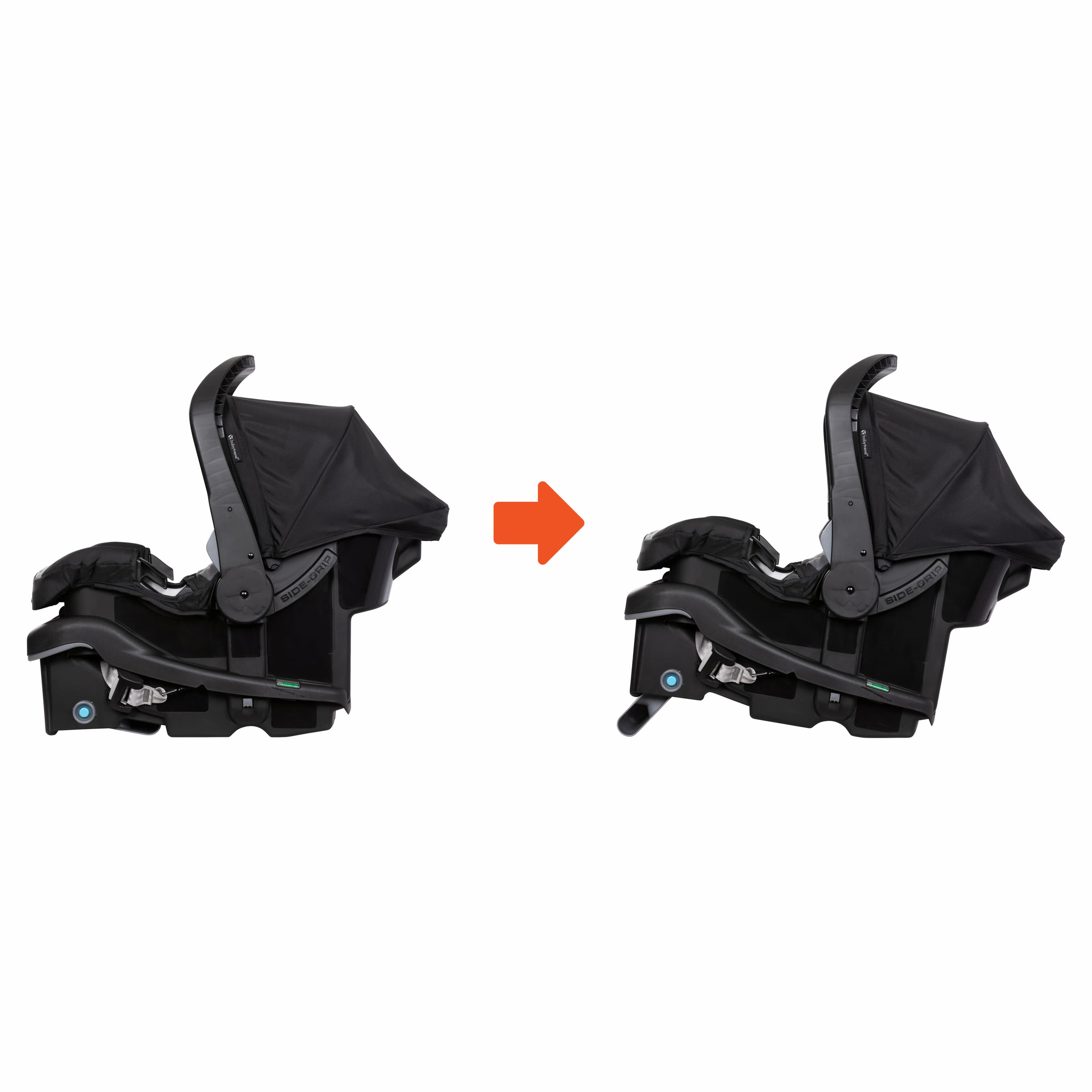 Silla de Carro con Base EZ-Lift Plus Negro Gris Baby Trend Diseño