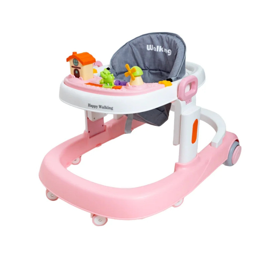 Caminador Mesa Didáctica Animales 2 En 1 Rosa