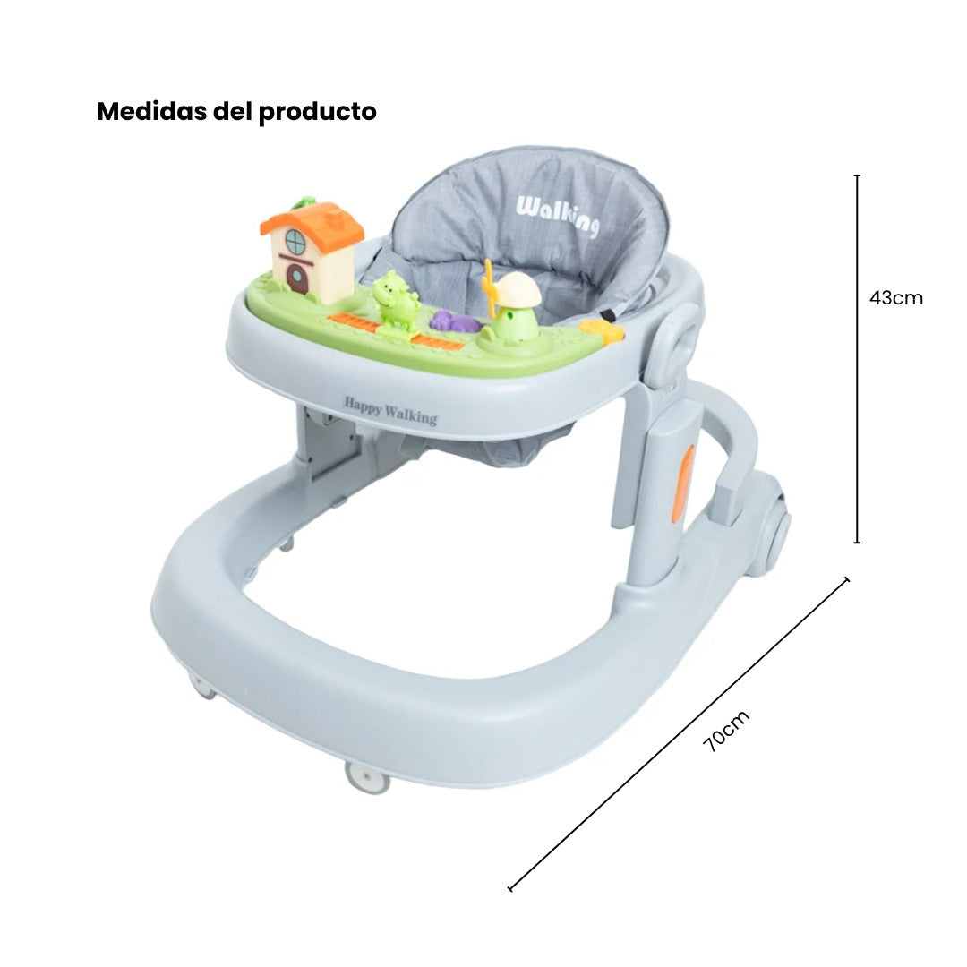 Caminador Mesa Didáctica Animales 2 En 1 Medidas