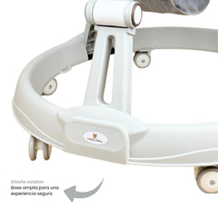 Caminador Plegable Con Bandeja de Juegos Gris Diseño