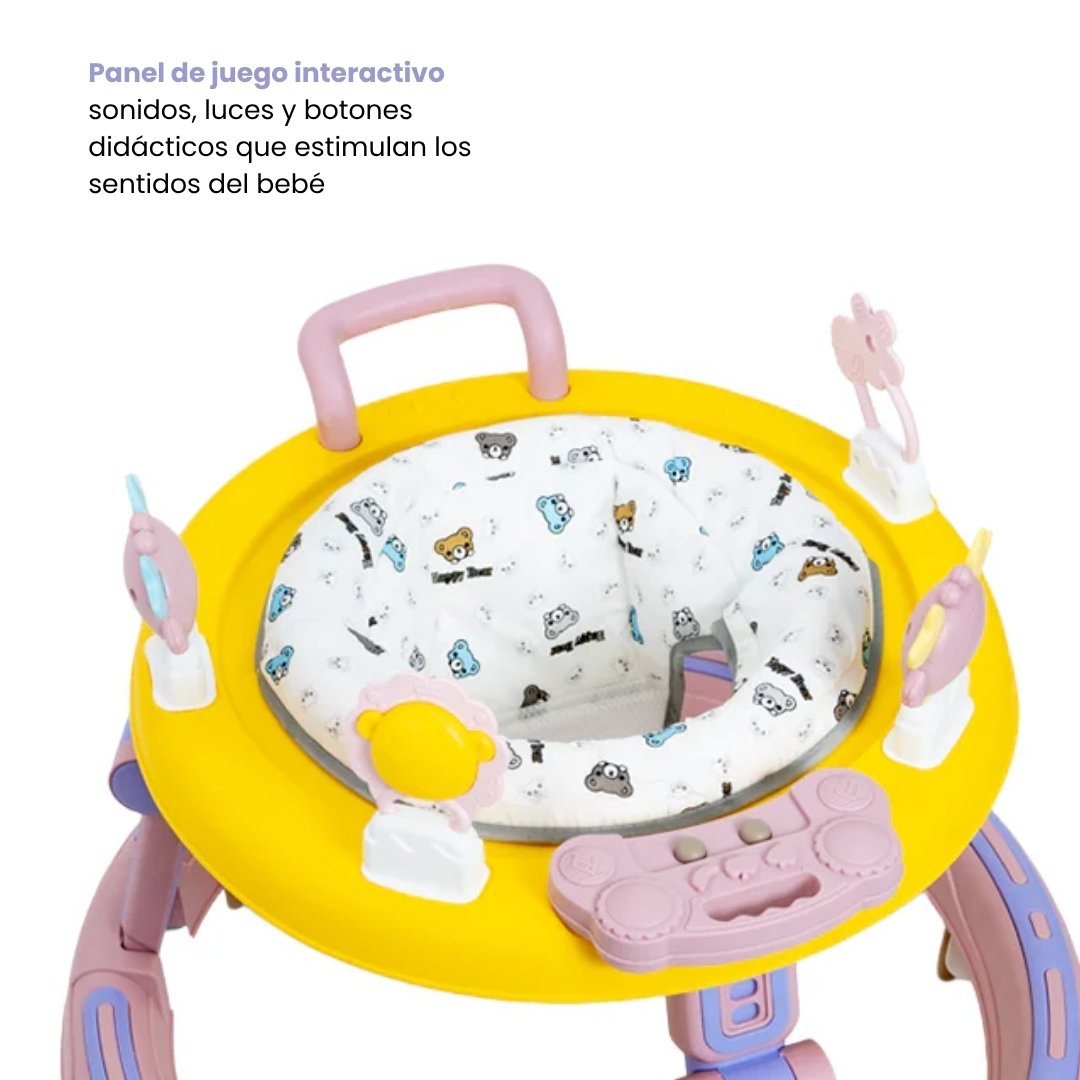 Caminador Redondo Estampado Osos Interactivo 