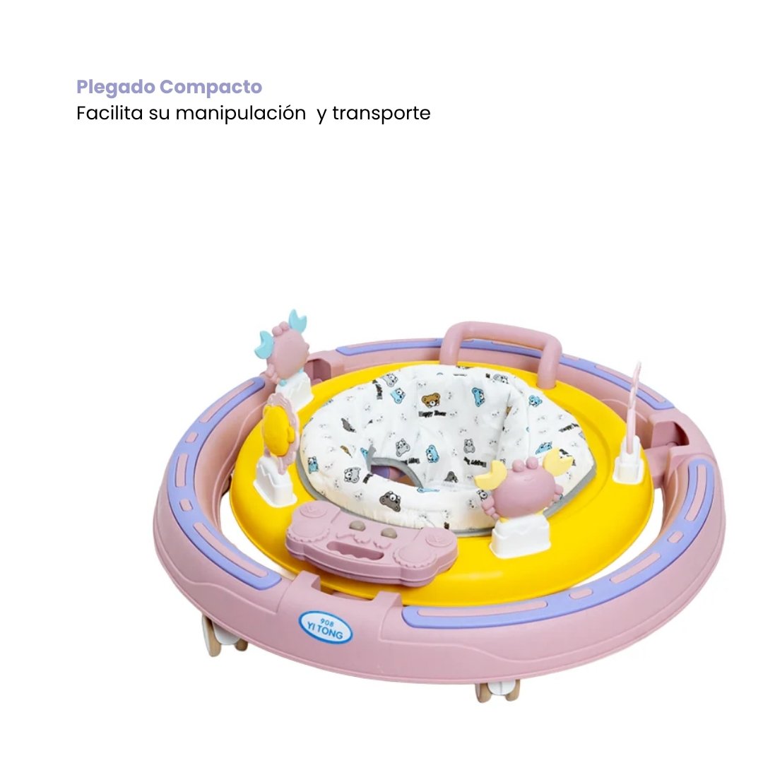 Caminador Redondo Estampado Osos Plegado