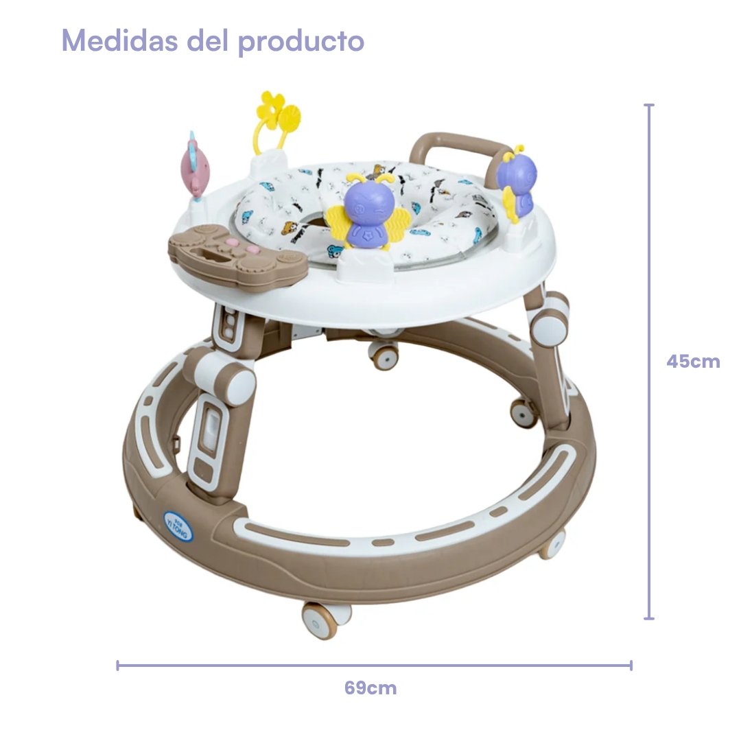 Caminador Redondo Estampado Osos Medidas