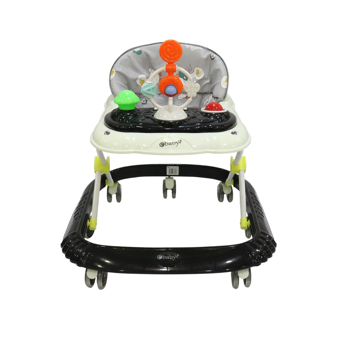 Caminador Interactivo Cristal Negro Ebaby detalle