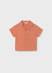 Camisa Bambula Bolsillo Naranja Mayoral