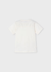 Camisa Cuello Bolsillo Beige Mayoral diseño