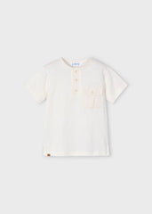 Camisa Cuello Bolsillo Beige Mayoral