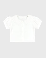 Camisa Cuello Bordado Blanco