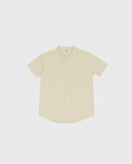 Camisa Cuello Neru Bolsillo Beige