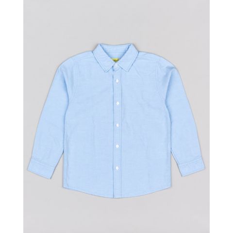 Camisa Manga Larga Azul Losan