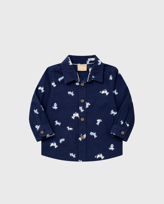 Camisa Manga Larga Estampada