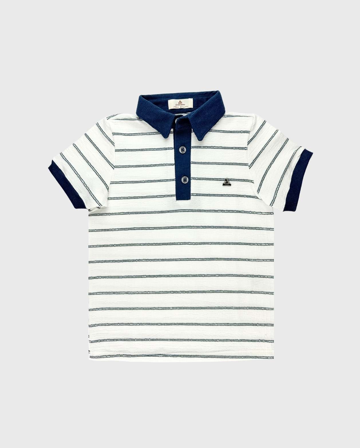 Camiseta Tipo Polo Rayada Travesuras