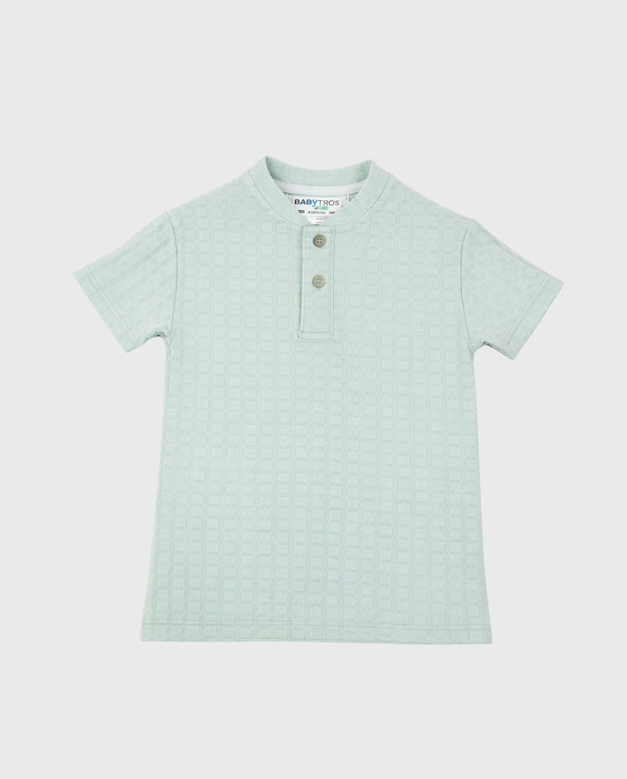 Camiseta Cuello Mao Acanalada verde