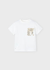 Camiseta Detalle Bolsillo Blanco Mayoral