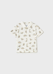 Camiseta Dinosaurio Beige Mayoral