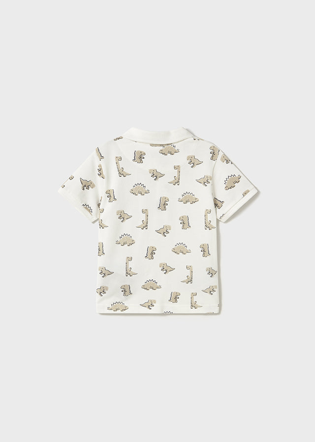 Camiseta Dinosaurio Beige Mayoral diseño