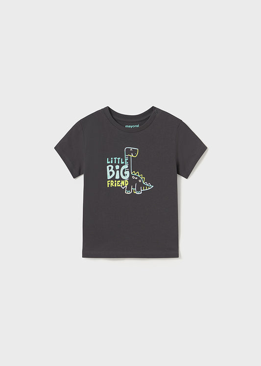 Camiseta Dinosaurio Gris Mayoral