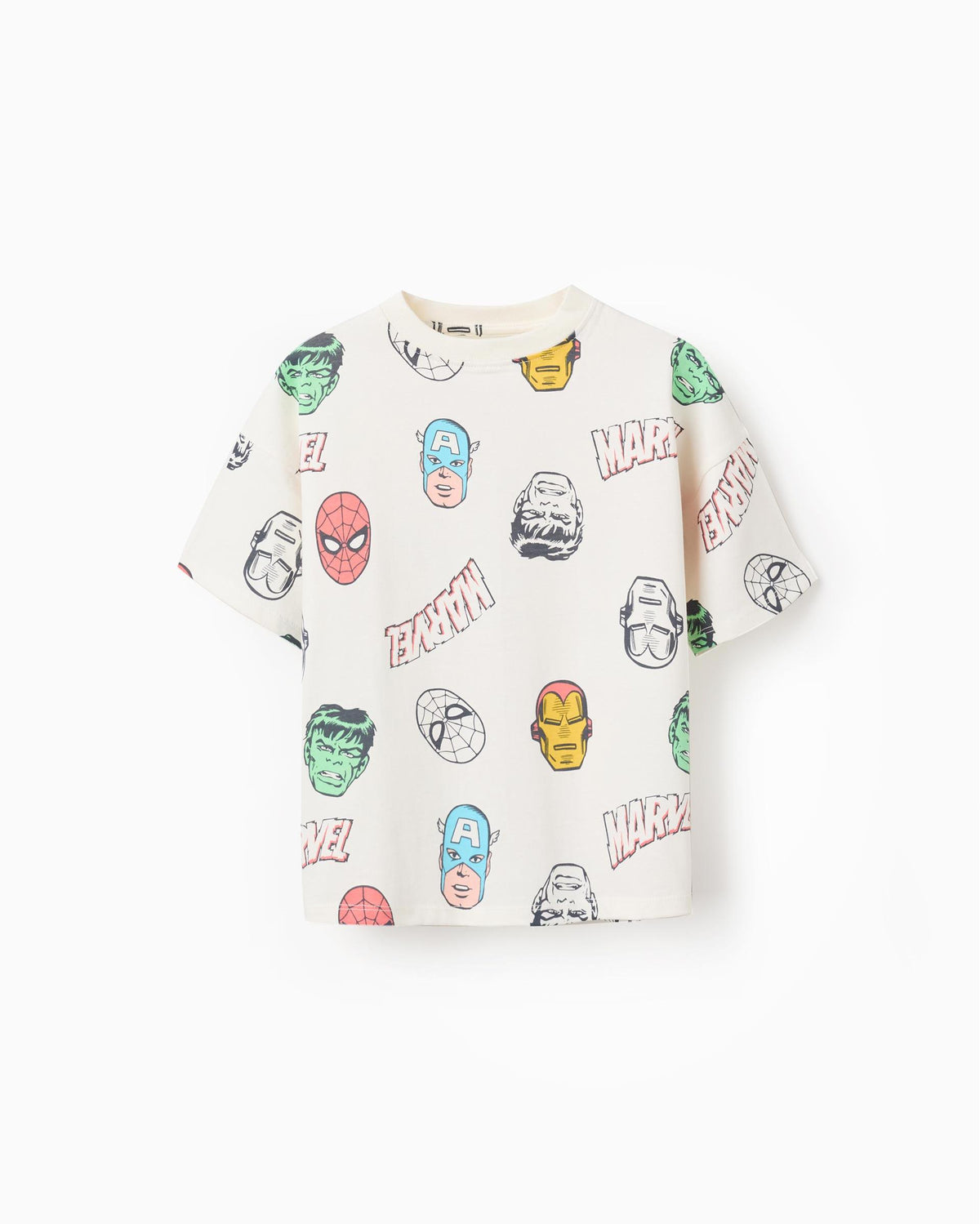 Camiseta Estampado Vengadores Marvel Blanco Zippy