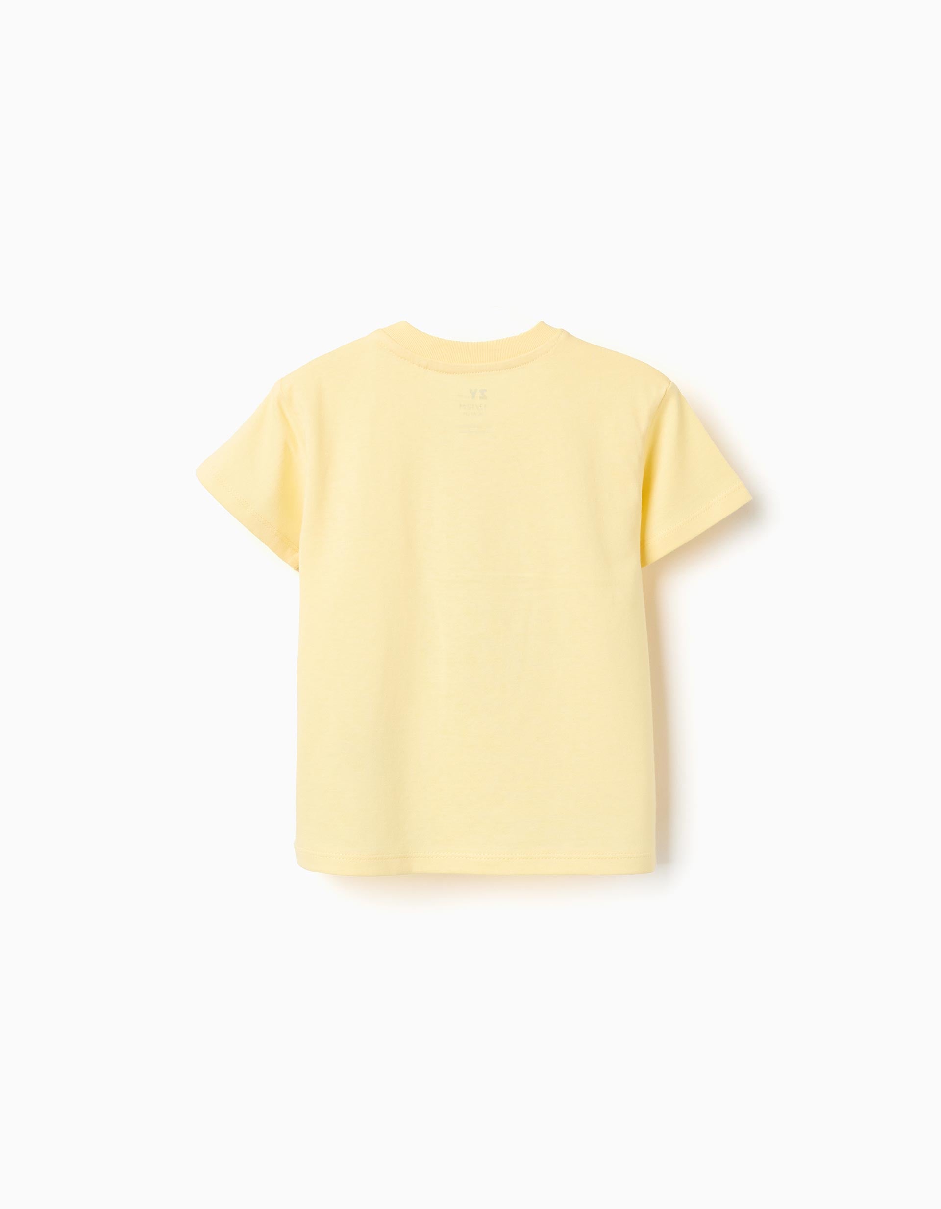 Camiseta Interactiva Estampado Amarillo Zippy diseño