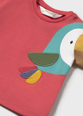 Camiseta Pajaro Rojo Mayoral  detalle