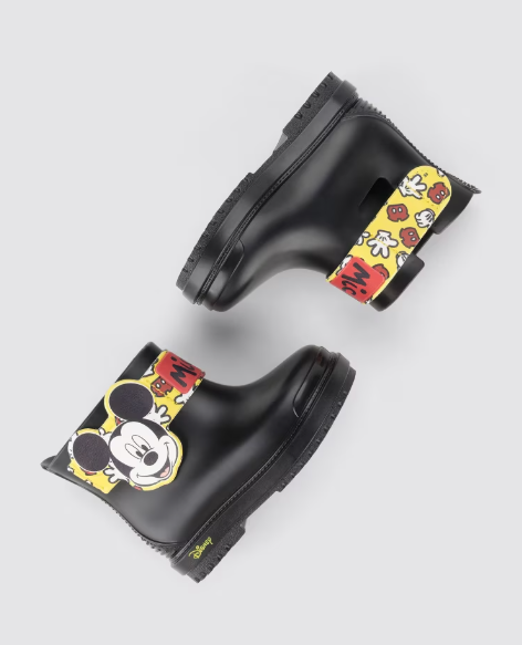 Botas Disney Mickey Mouse Negras