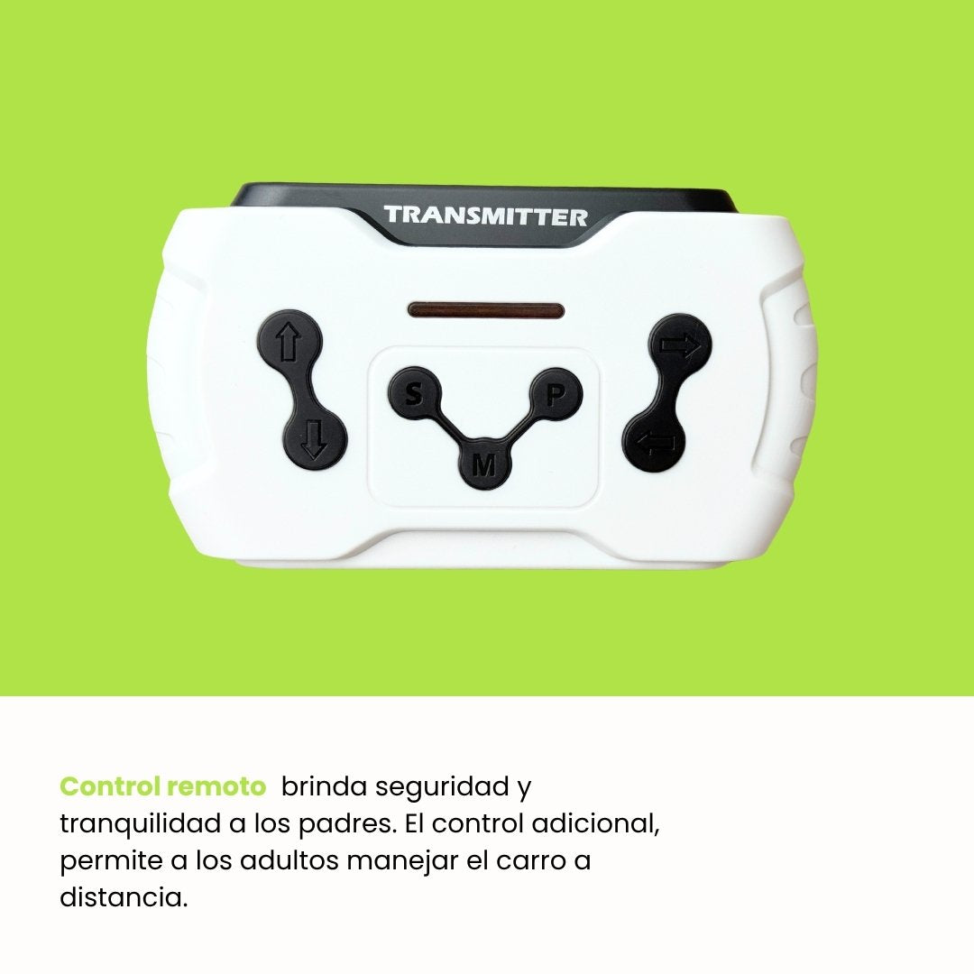 Carro Montable Eléctrico Jeep Gris Control