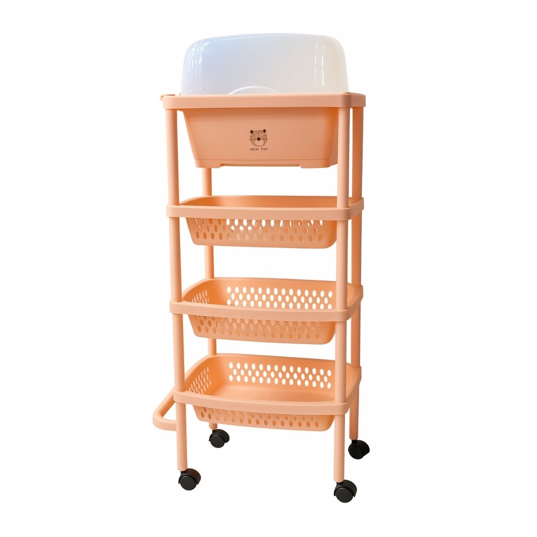 Carro Organizador 4 Puestos de Teteros y Cuidado