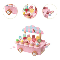 Carro De Helados De Madera Montessori Detalles