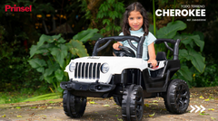Carro Electrico Para Niños Cherokee 12V Blanco