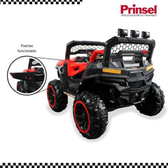 Carro Electrico Para Niños  XPLORE DLX 12V Rojo Detalles