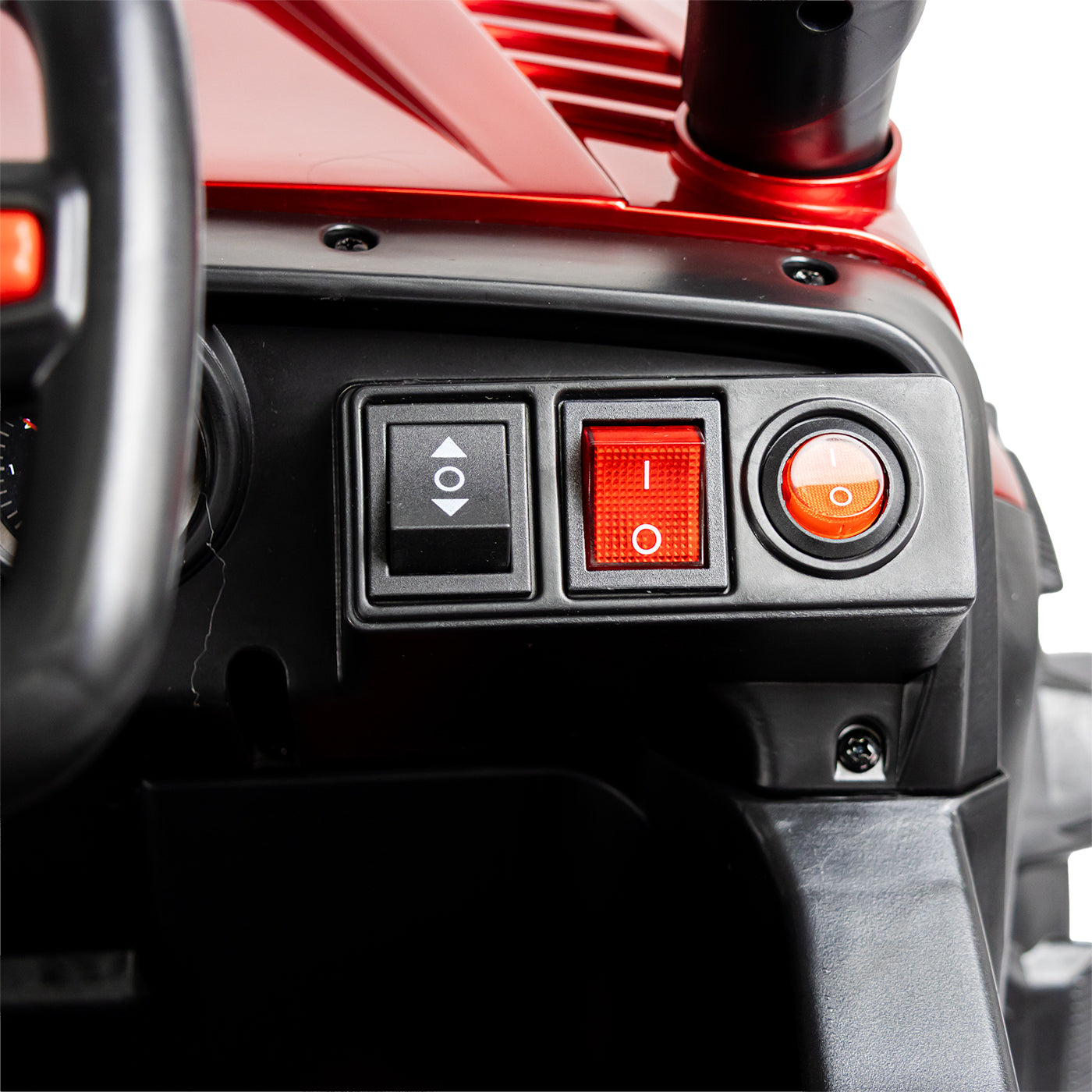 Carro Montable Eléctrico Sahara Lx 12v Rojo ENCENDIDO