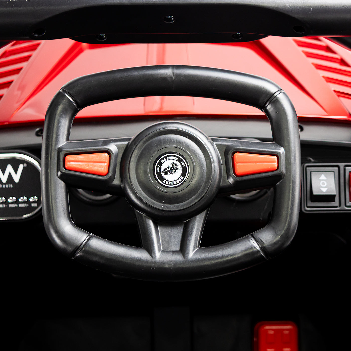 Carro Montable Eléctrico Sahara Lx 12v Rojo VOLANTE