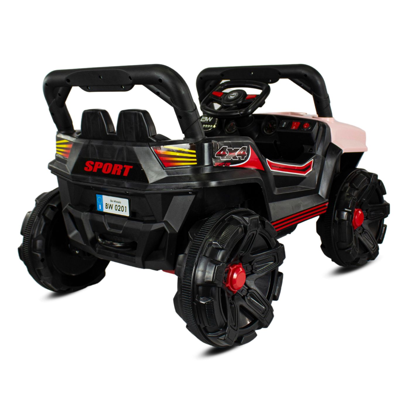 Carro Montable Eléctrico Sahara Lx 12v Rosa ruedas