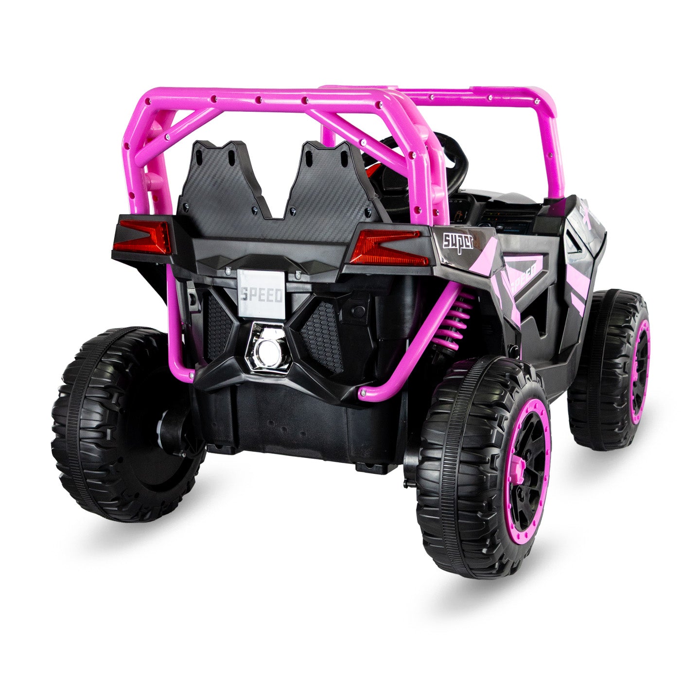Carro Montable Eléctrico Tipo Canam Rosa detalle
