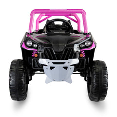 Carro Montable Eléctrico Tipo Canam Rosa frontal