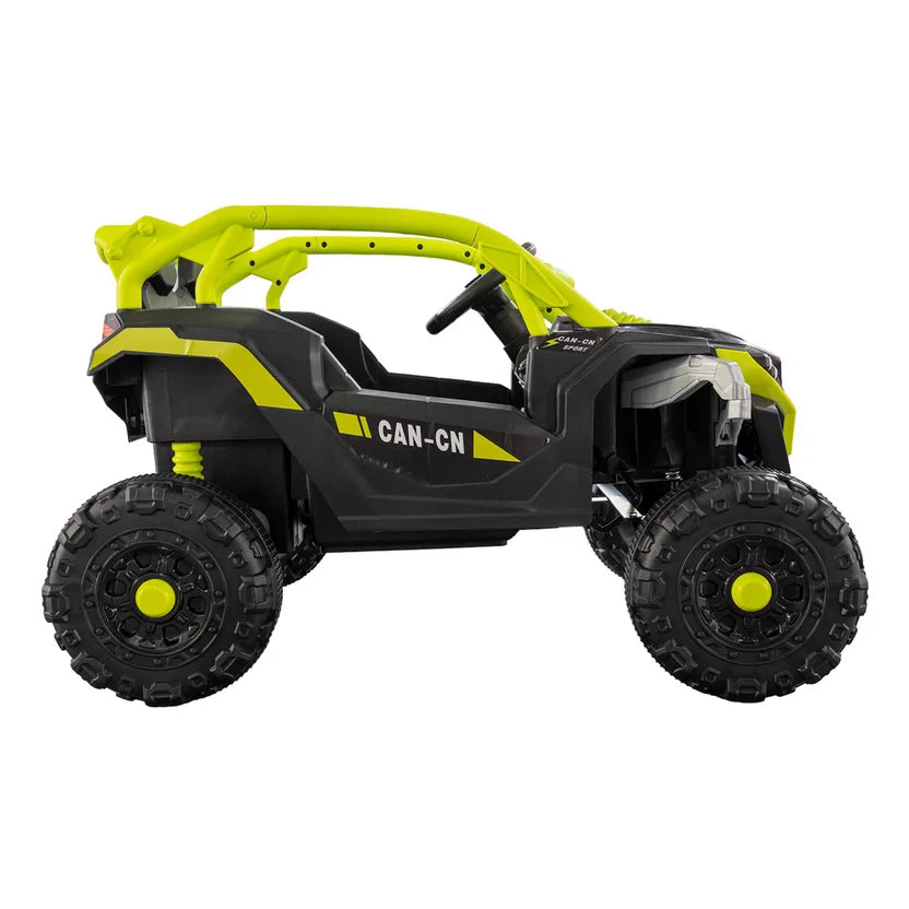 Carro Montable Eléctrico Todo Terreno Dinamic Verde PERFIL