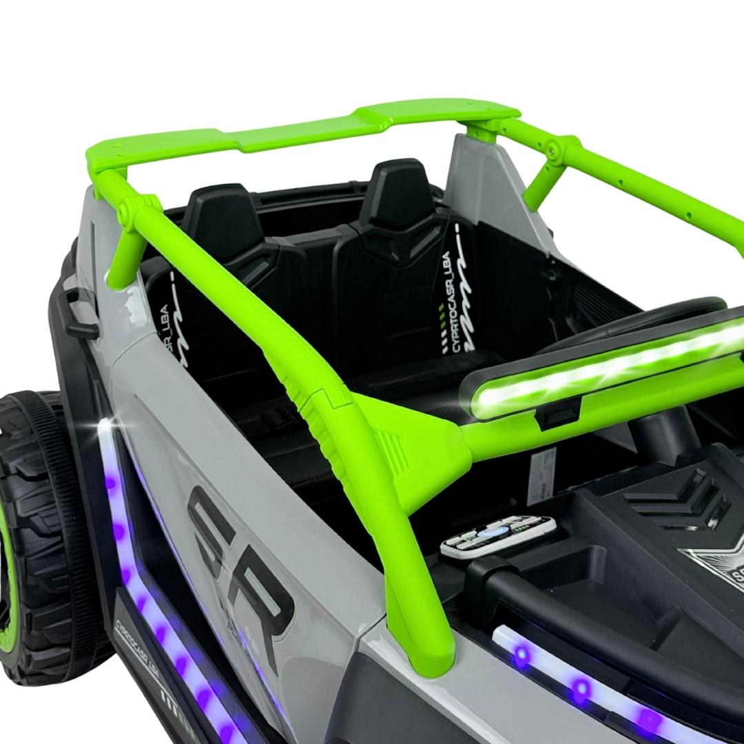 Carro Montable Eléctrico Buggy Gris  Diseño