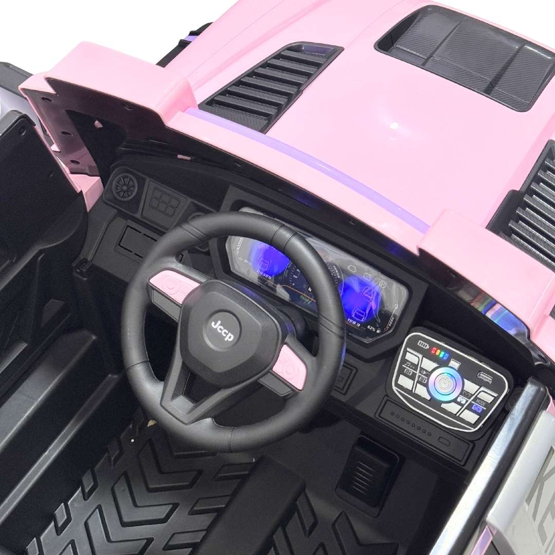 Carro Montable Eléctrico Jeep Rosa Girl