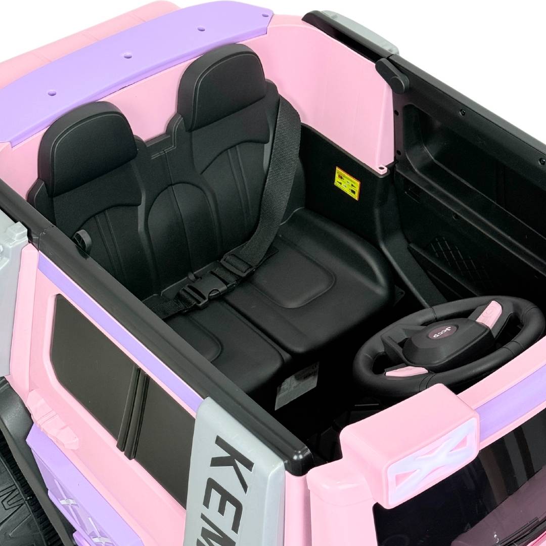 Carro Montable Eléctrico Jeep Rosa Niñas