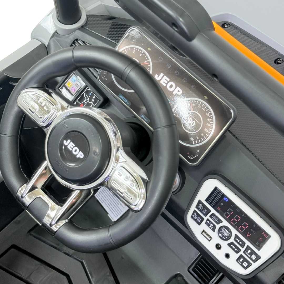 Carro Montable Electrico Todoterreno Gris Musical 